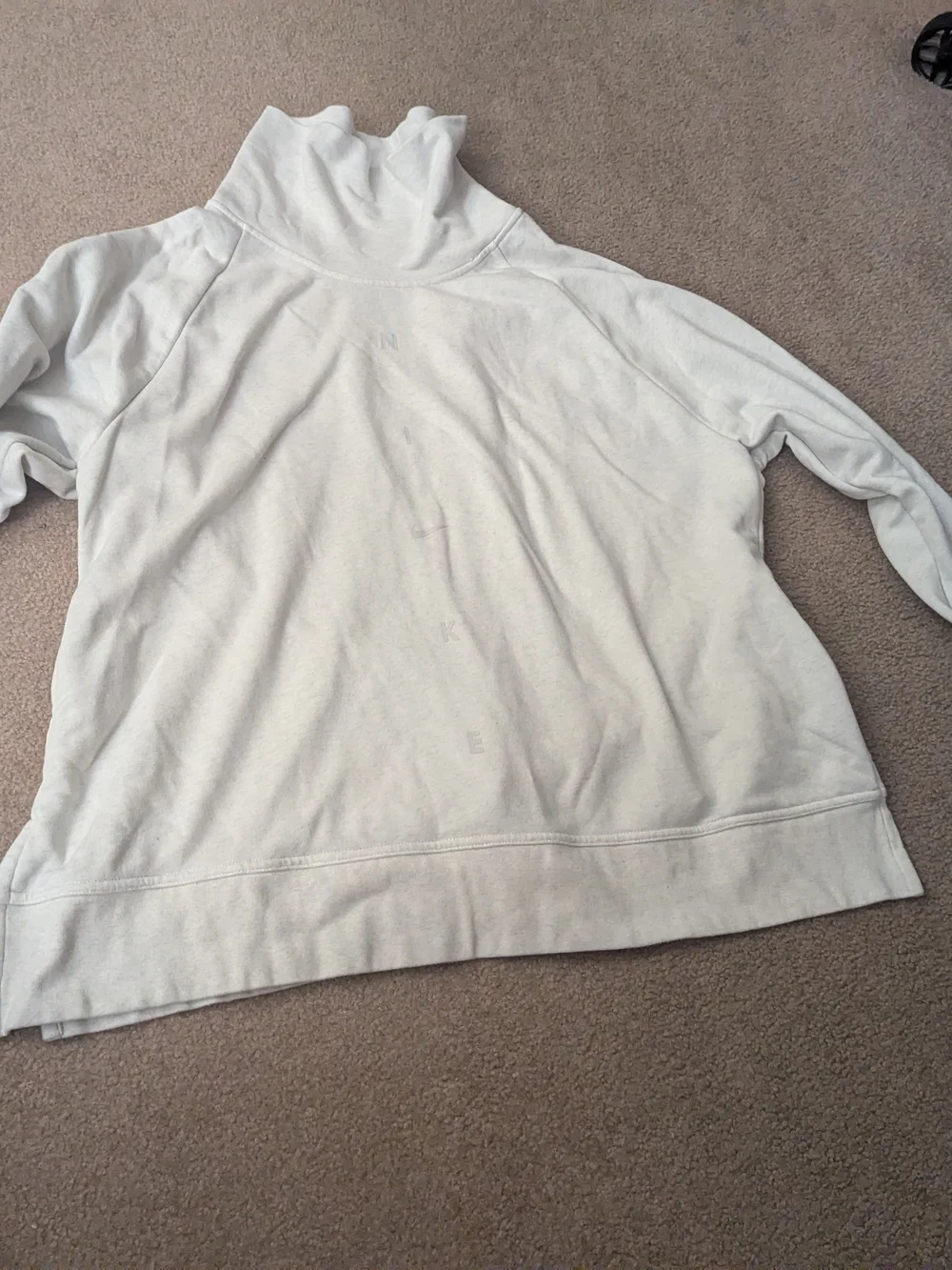 Nike Cream Turtleneck Pullover Sweater